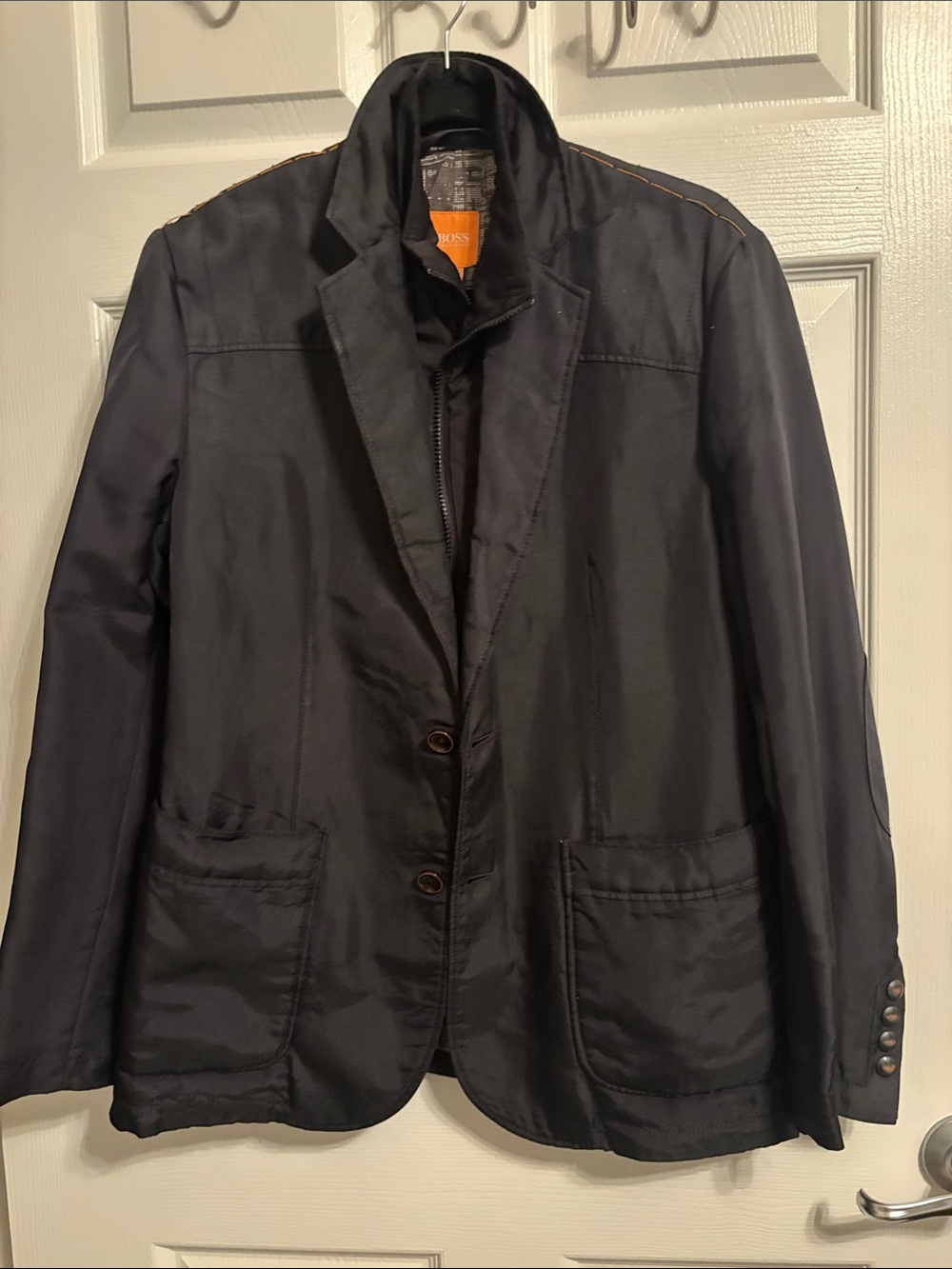 Hugo Boss Men's Black Lightweight Shirt Jacket